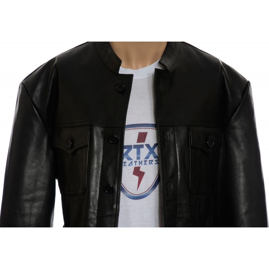 Paul Weller Modfather Leather Club Jacket Paul Weller Modfather Leather Club Jacket