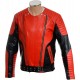 Red HM Leather Biker Jacket