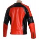 Red HM Leather Biker Jacket