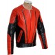 Red HM Leather Biker Jacket