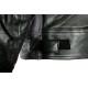 RTX Vintage Retro Classic Black Leather Motorcycle Jacket 