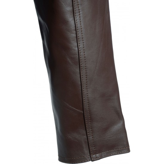 Rogue Drifter Brown Leather Biker Jacket Rogue Drifter Brown Leather Biker Jacket
