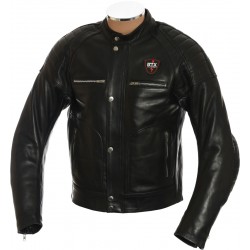 RTX Admiral Black Leather Biker Jacket RTX Admiral Black Leather Biker Jacket