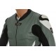 RTX Akira Grey Leather Motorcycle Jacket
