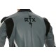 RTX Akira Grey Leather Motorcycle Jacket