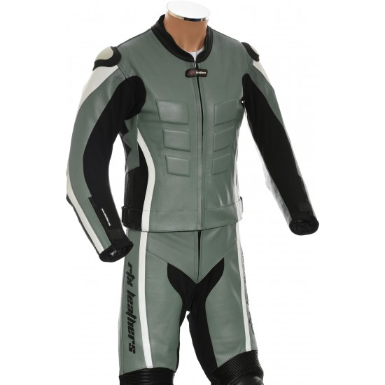 RTX Akira Grey CE Leather 2 Piece Biker Suit RTX Akira Grey CE Leather 2 Piece Biker Suit