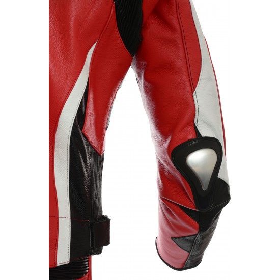 RTX Akira Red CE Leather 2 Piece Biker Suit