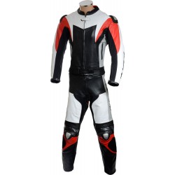 SALE - RTX Assassin Red Black Motorcycle Leather 2 Piece Suit