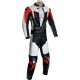 RTX Assassin Red Black Motorcycle Leather 2 Piece Suit