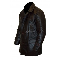 Classic Mens Leather Trench Coat Classic Mens Leather Trench Coat