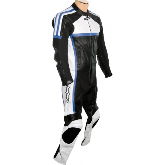 RTX Classic Sport Blue Racing Leather Suit