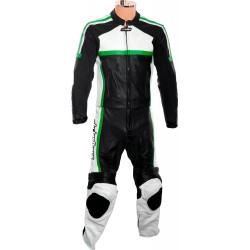 RTX Classic Sport Green Racing Leather Suit