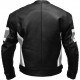 RTX Dark Knight Grey Cruiser Leather Biker Jacket