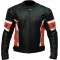 RTX Dark Knight Red Cruiser Leather Biker Jacket