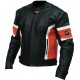 RTX Dark Knight Red Cruiser Leather Biker Jacket