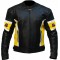 RTX Dark Knight Yellow Cruiser Leather Biker Jacket