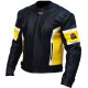 RTX Dark Knight Yellow Cruiser Leather Biker Jacket