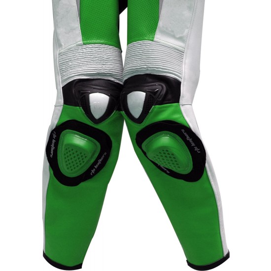 RTX Green Spartan Sports Biker One Piece Leather Suit RTX Green Spartan Sports Biker One Piece Leather Suit