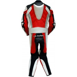RTX Red Spartan Sports Biker One Piece Leather Suit