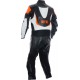 Mini Moto Junior Orange Biker Leather Suit