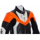 Mini Moto Junior Orange Biker Leather Suit