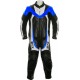 Mini Moto Junior Blue Biker Leather Suit