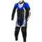 Mini Moto Junior Blue Biker Leather Suit