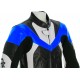 Mini Moto Junior Blue Biker Leather Suit