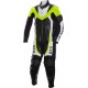 Mini Moto Junior Fluorescent Yellow Biker Leather Suit