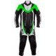 Mini Moto Junior Green Biker Leather Suit