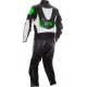 Mini Moto Junior Green Biker Leather Suit