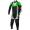 Mini Moto Junior Green Biker Leather Suit