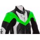 Mini Moto Junior Green Biker Leather Suit