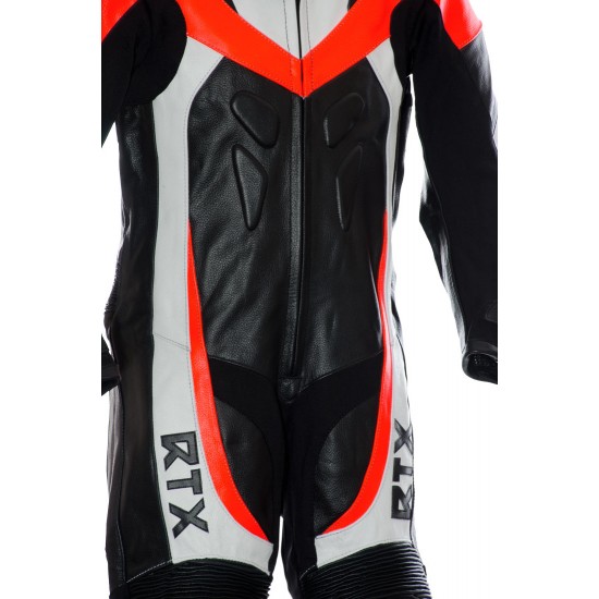 Mini Moto Junior Red Biker Leather Suit