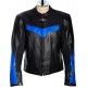 RTX Force One Blue Black Leather Jacket