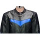 RTX Force One Blue Black Leather Jacket