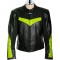 RTX Force One Florescent Black Leather Jacket