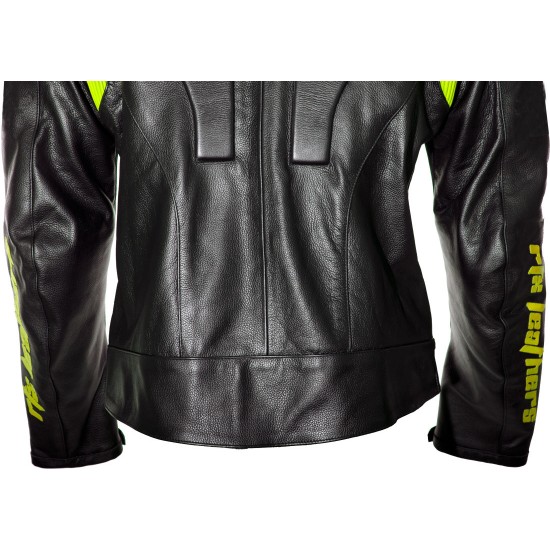 RTX Force One Florescent Black Leather Jacket
