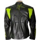 RTX Force One Florescent Black Leather Jacket