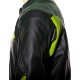 RTX Force One Florescent Black Leather Jacket