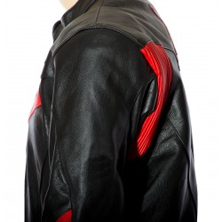 RTX Force One Red Black Leather Jacket