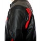 RTX Force One Red Black Leather Jacket
