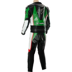 RTX GP Tech Racing Green Leather Suit