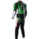 RTX GP Tech Racing Green Leather Suit