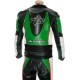 RTX GP Tech Racing Green Leather Suit