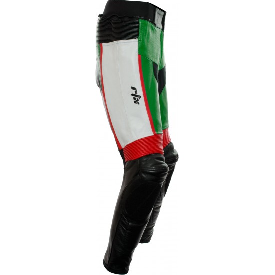 RTX GP Tech Green Leather Biker Pant