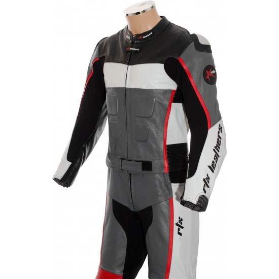 RTX GP Tech Racing Grey Leather Suit