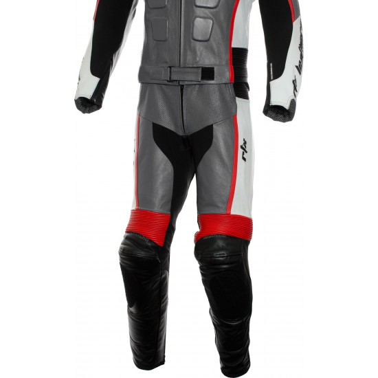 RTX GP Tech Racing Grey Leather Suit