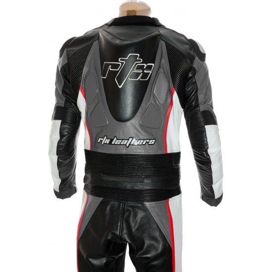 RTX GP Tech Racing Grey Leather Suit