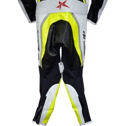 Halo Evo Sports Neon Yellow Leather Motorcycle Suit Halo Evo Sports Neon Yellow Leather Motorcycle Suit